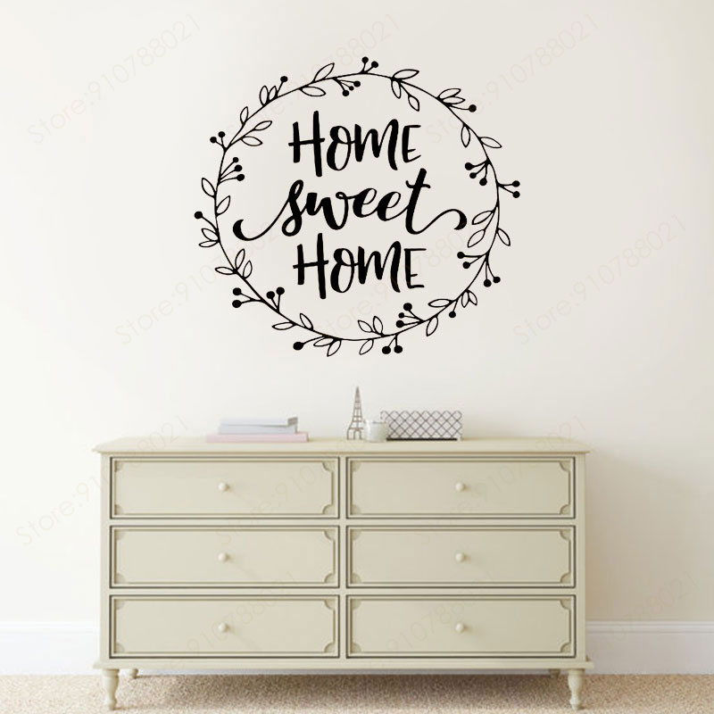 Interior Design Quotes - Home Sweet Home Quotes Wall Sticker