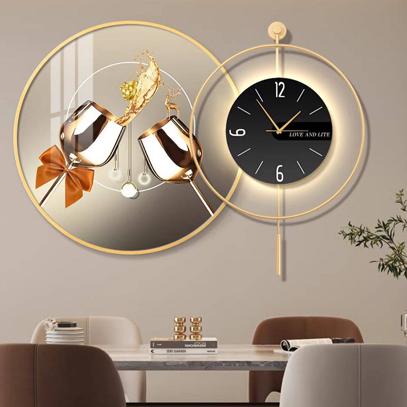 Interior Design Vintage Modern - Led Art Mural Wall Watch Luxury