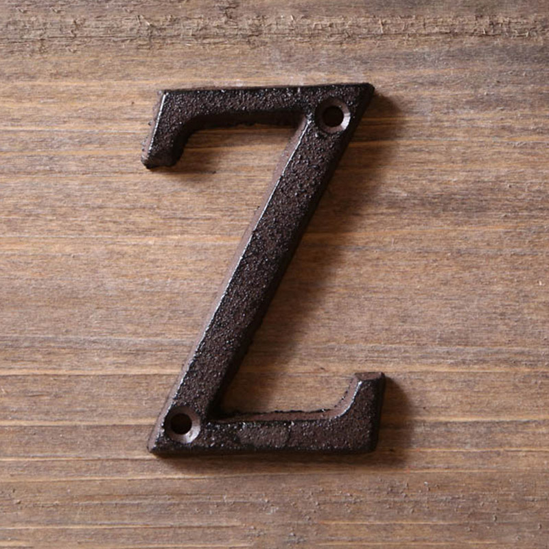 Interior Design Quotes - Metal Letters Numbers Cast Iron Decoration