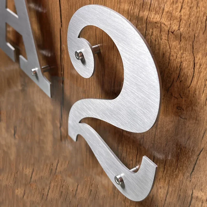 Interior Design Quotes - 127mm/5in Stainless Steel Letters Numbers Outdoor