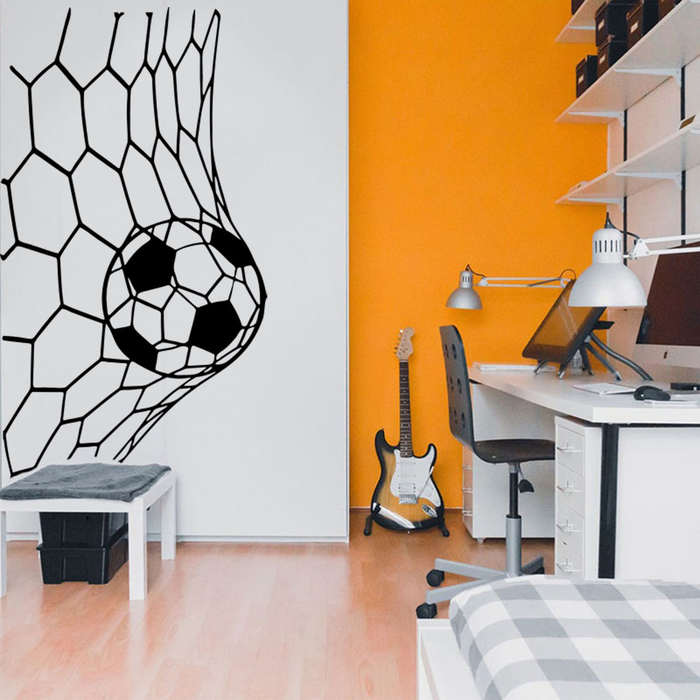 Interior Design Magazine - Large Soceer Goal Net Wall Sticker