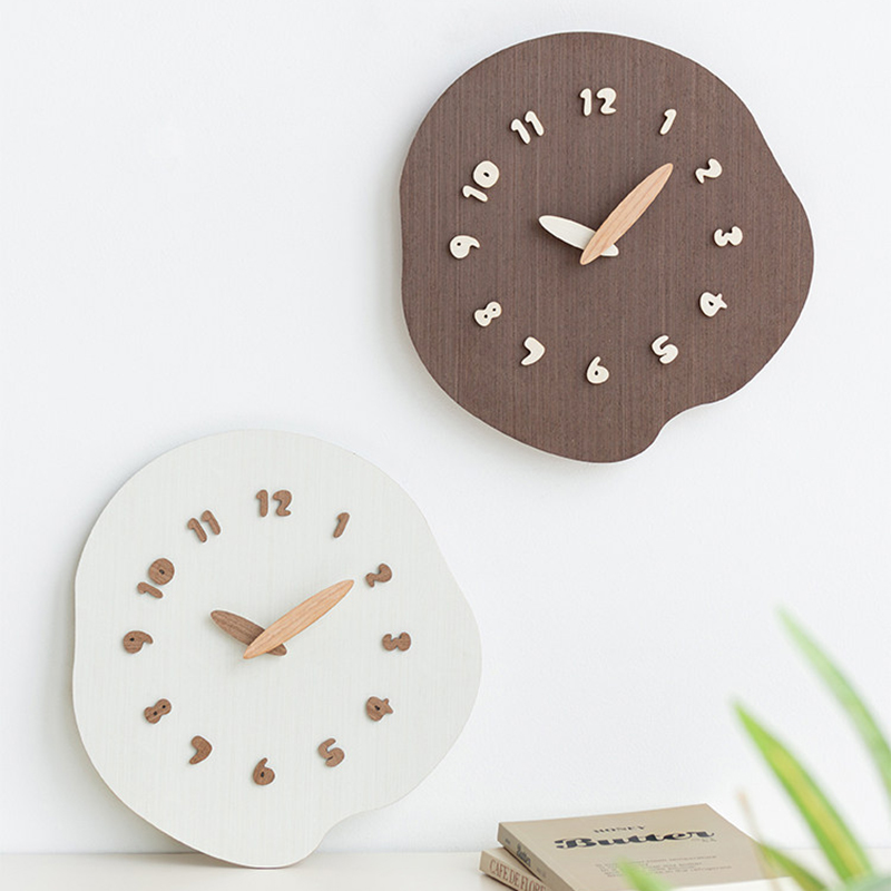 Interior Design Vintage Modern - Xenomorph Wooden Wall Clocks Design Nordic