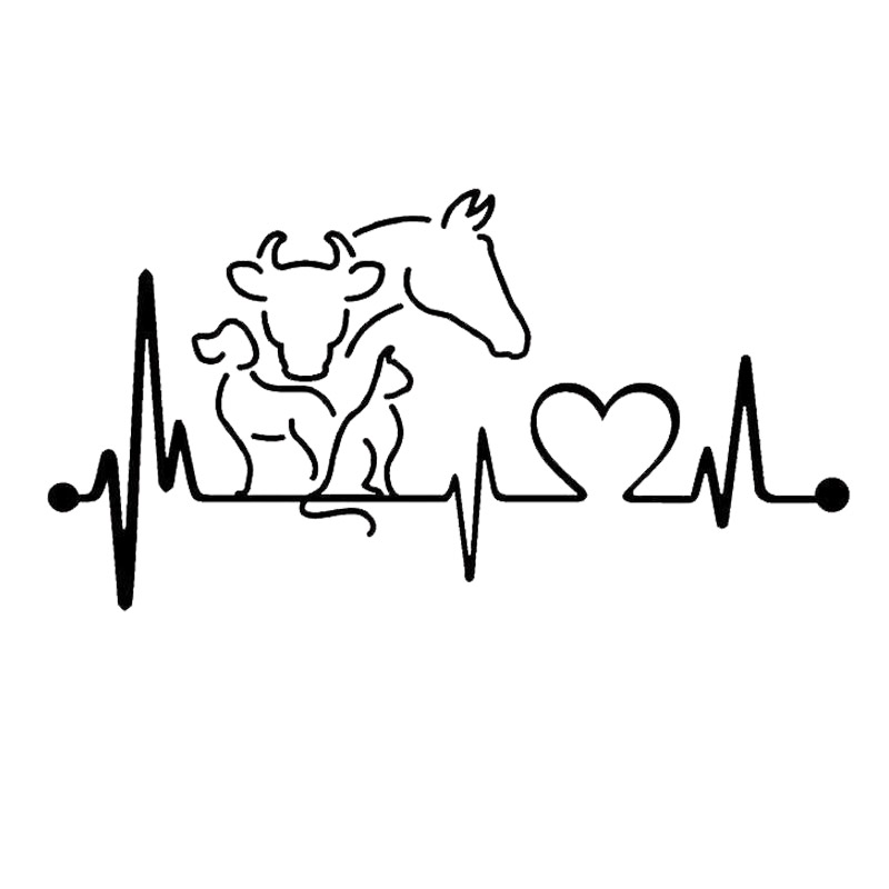 Interior Design Quotes - Dog Cat Horse Cow Heartbeat Lifeline