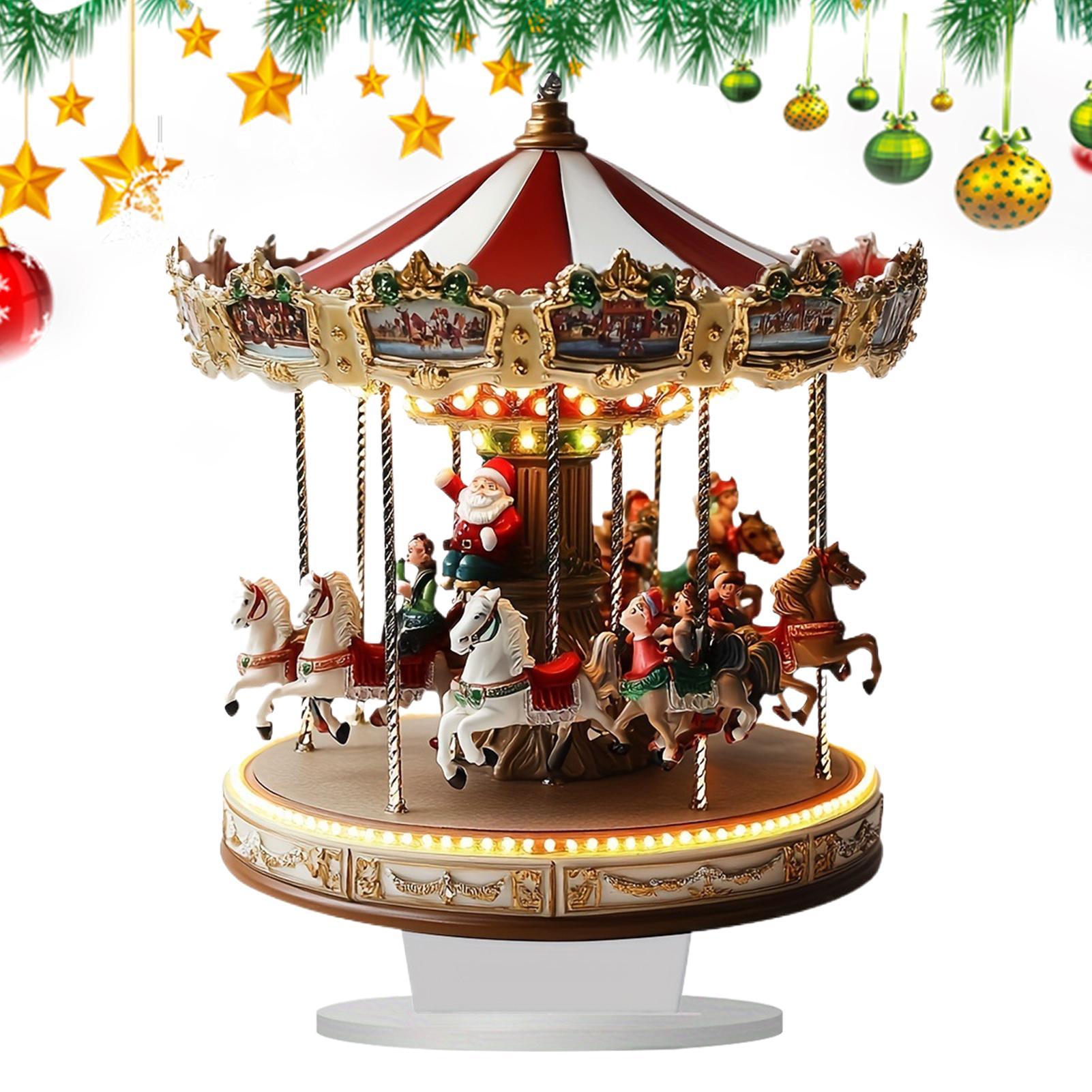 Interior Design Home Decor - Christmas Table Decor Carousel Shape 2D