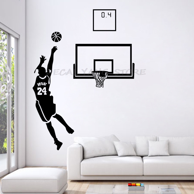 Sports Theme Wall Decals Baske - Interior Design Magazine recension och pris