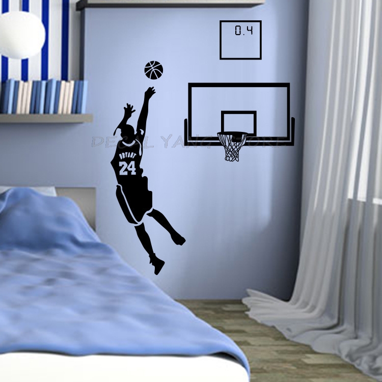 Sports Theme Wall Decals Baske - Interior Design Magazine recension och pris
