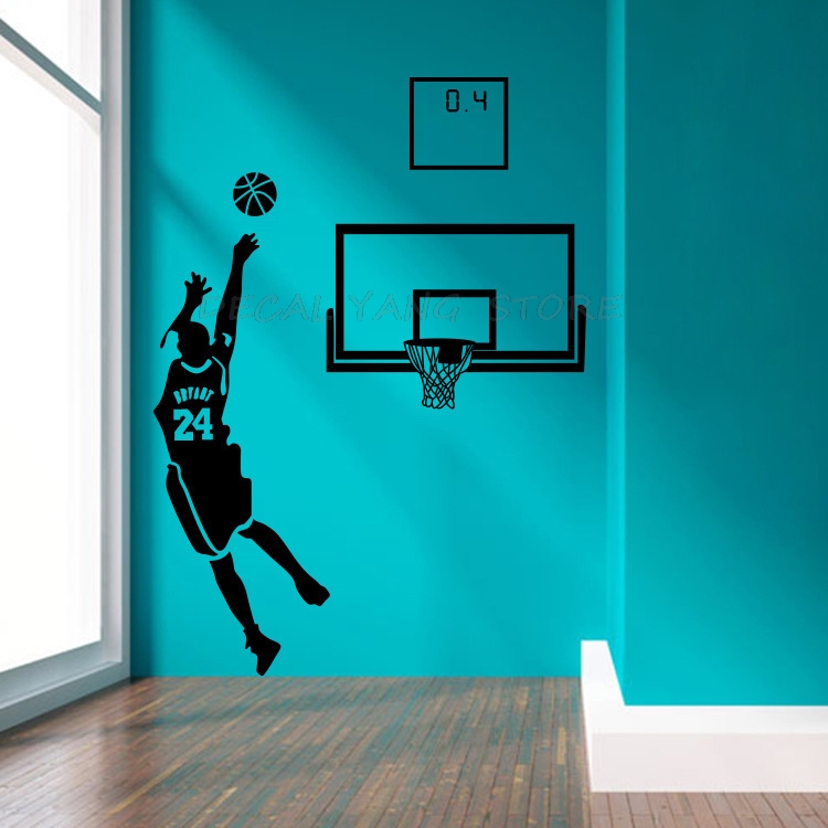 Sports Theme Wall Decals Baske - Interior Design Magazine recension och pris