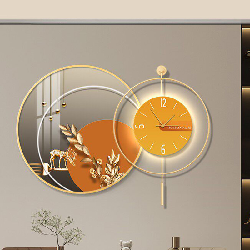 Led Art Mural Wall Watch Luxur - Interior Design Vintage Modern recension och pris
