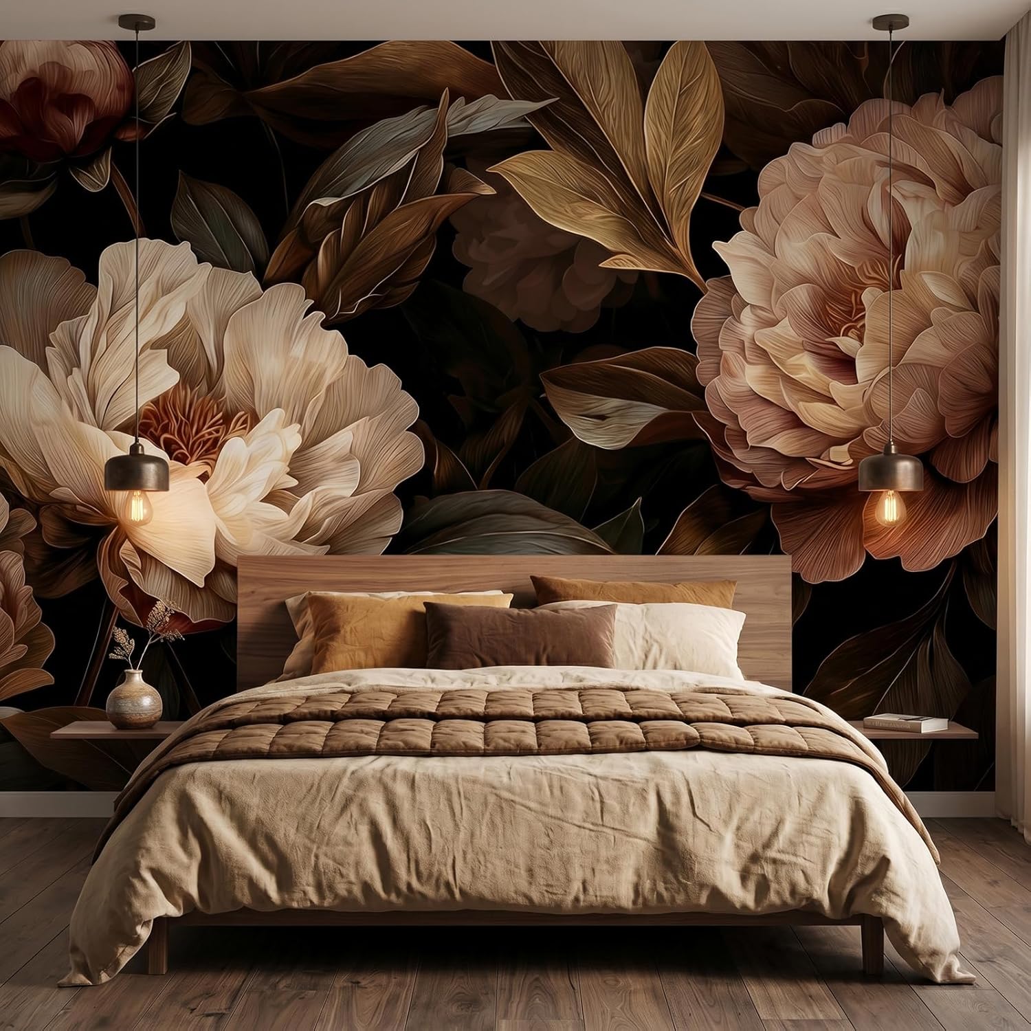 Elegant Peony Floral Tapestry  - Interior Design Home Decor recension och pris