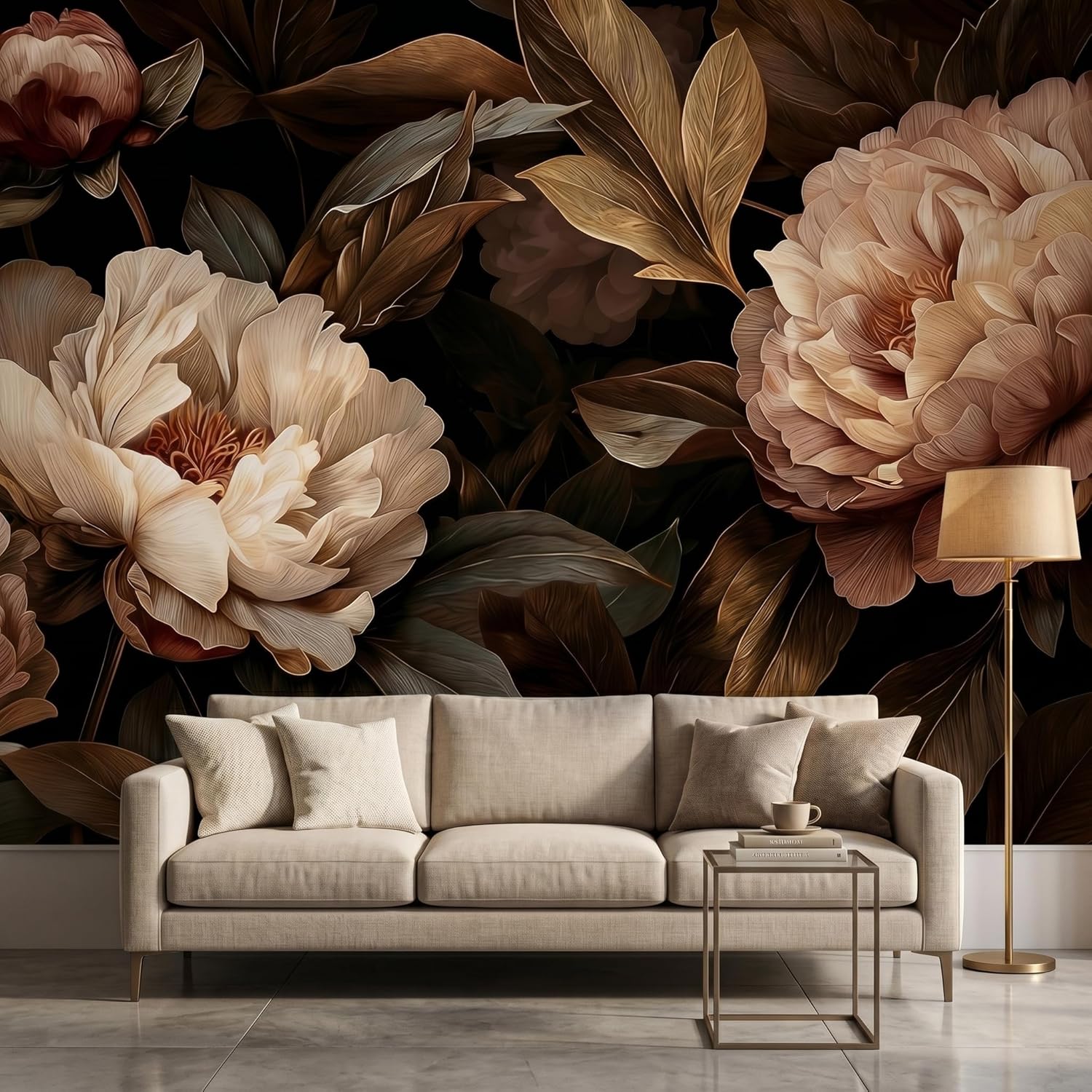 Elegant Peony Floral Tapestry  - Interior Design Home Decor recension och pris