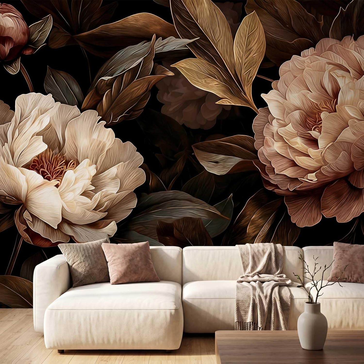 Elegant Peony Floral Tapestry  - Interior Design Home Decor recension och pris