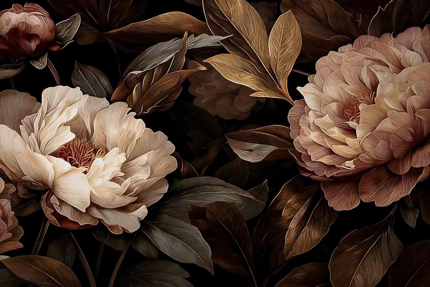 Elegant Peony Floral Tapestry  - Interior Design Home Decor recension och pris