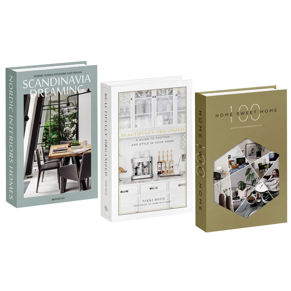 3pcs/lot Simulation Books for  - Interior Design Magazine recension och pris