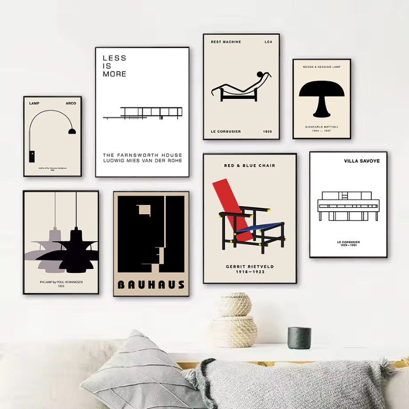 Classic Farnsworth House Bauha - Interior Design Layout recension och pris