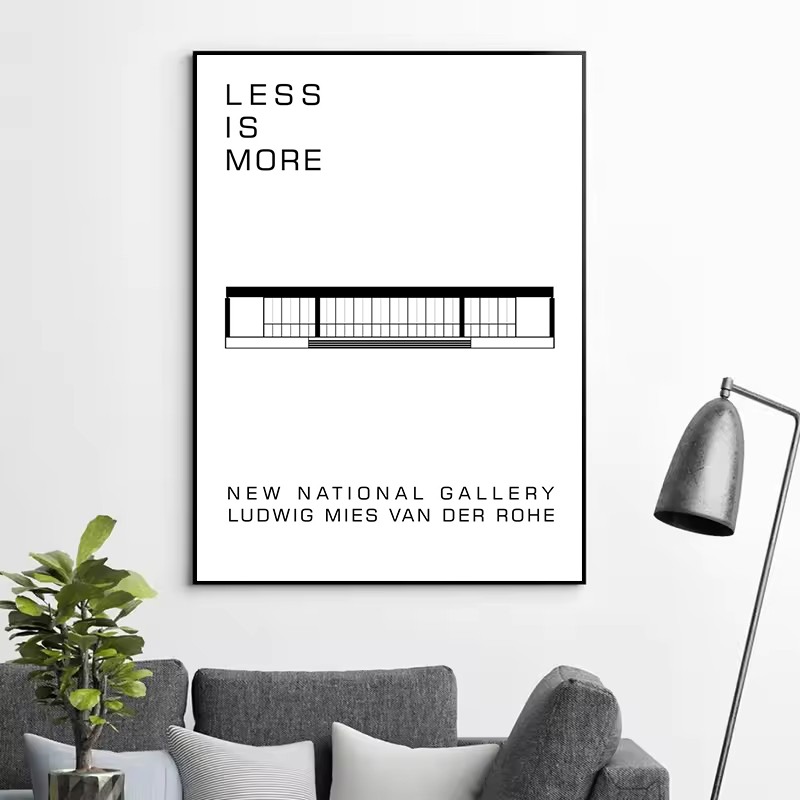 Classic Farnsworth House Bauha - Interior Design Layout recension och pris
