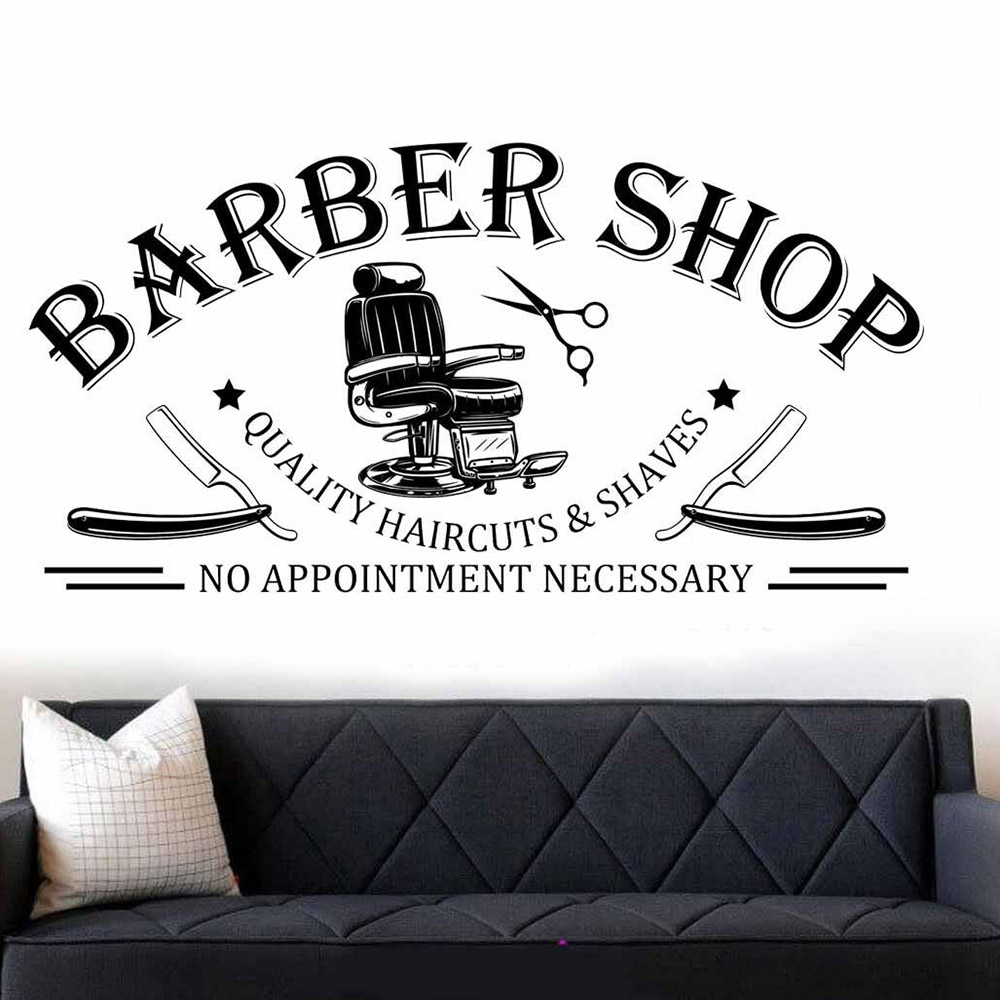 Barbershop Window Wall Art Sti - Interior Design Quotes recension och pris