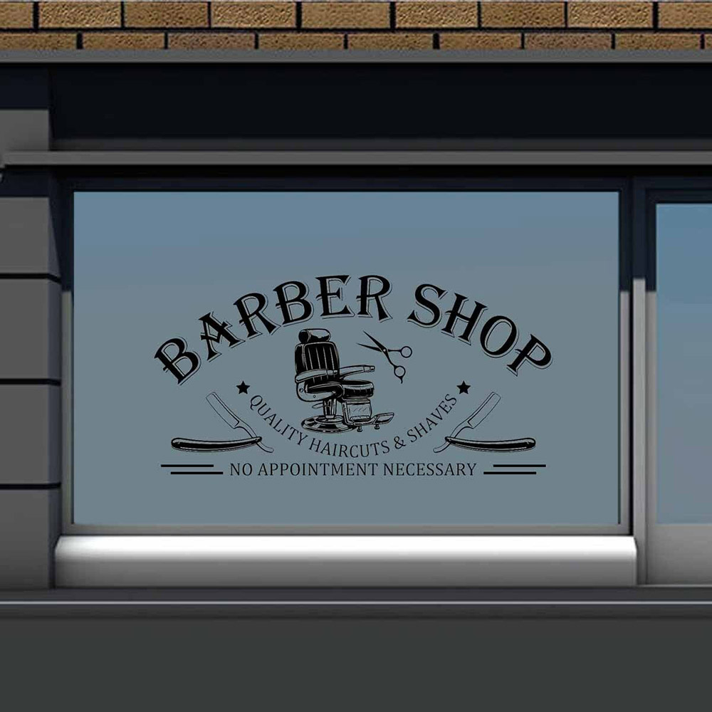 Barbershop Window Wall Art Sti - Interior Design Quotes recension och pris