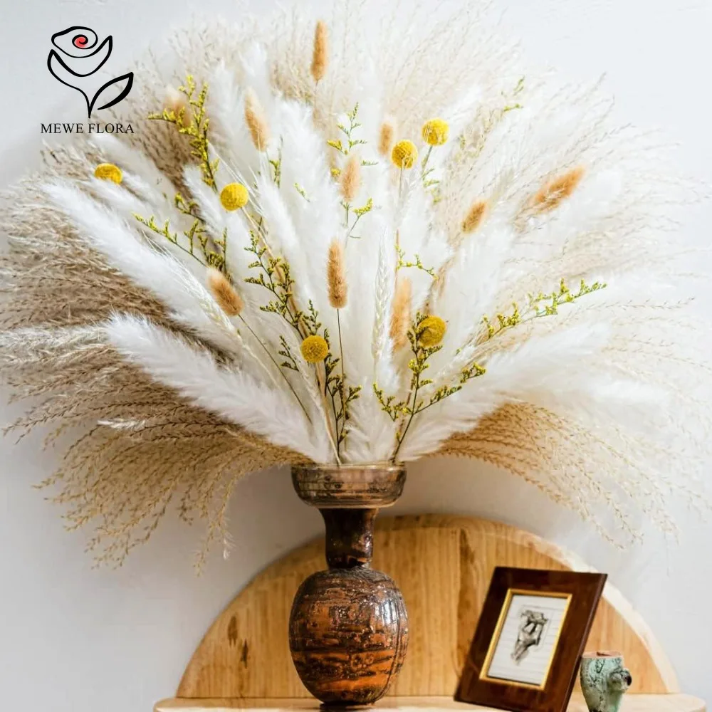 90 Pieces Pampas Grass Reeds B - Dried Pampas Bundle recension och pris