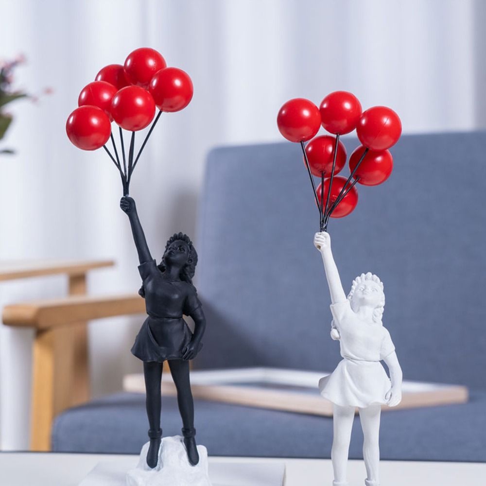 Resin Banksy Figurines for Int - Interior Design Home Decor recension och pris