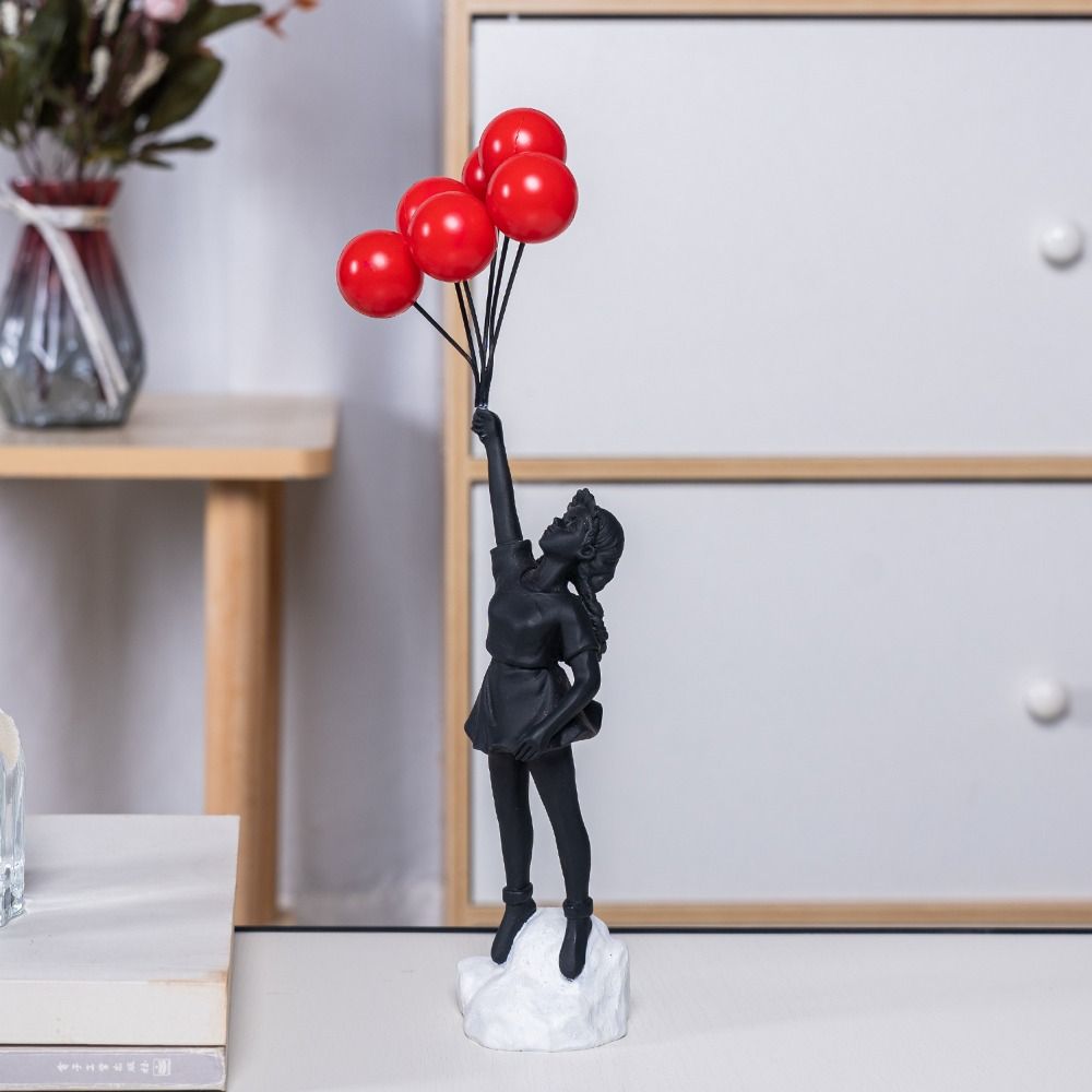 Resin Banksy Figurines for Int - Interior Design Home Decor recension och pris