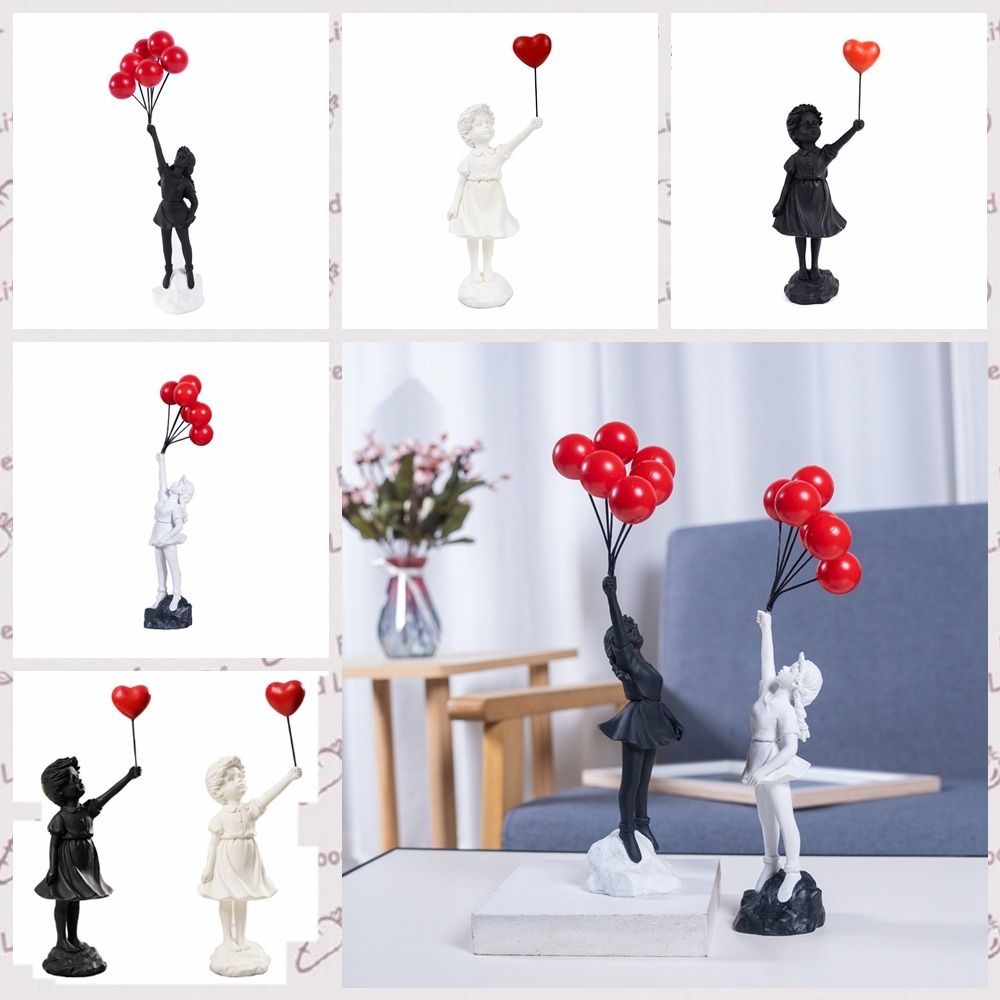 Resin Banksy Figurines for Int - Interior Design Home Decor recension och pris