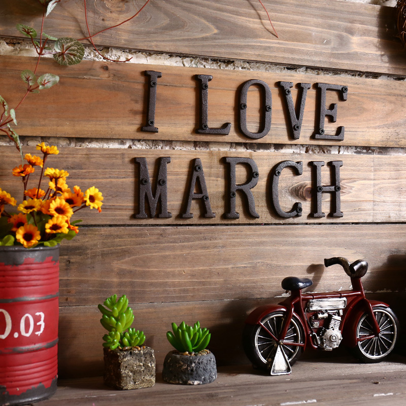 Metal Letters Numbers Cast Iro - Interior Design Quotes recension och pris