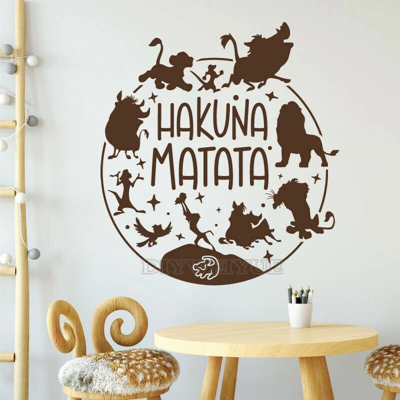 Cartoon Hakuna Matata Wall Sti - Interior Design Magazine recension och pris