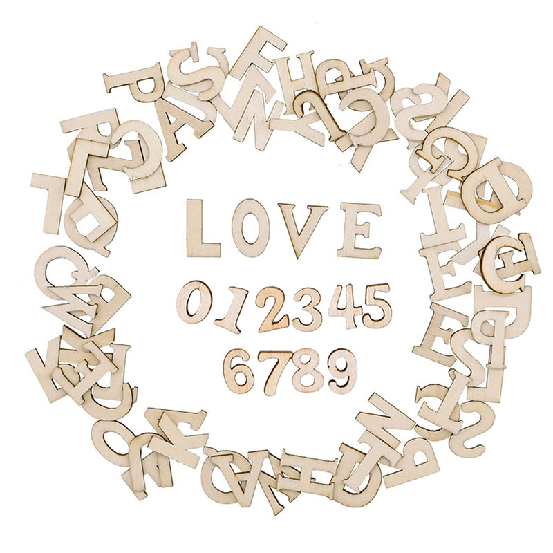 100pcs Wood English Alphabet D - Interior Design Quotes recension och pris