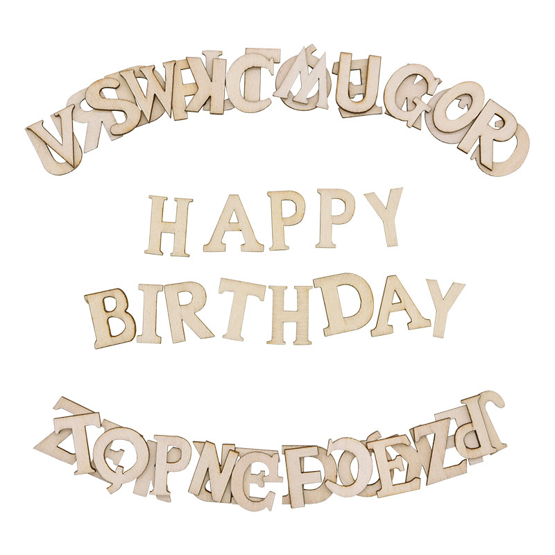100pcs Wood English Alphabet D - Interior Design Quotes recension och pris