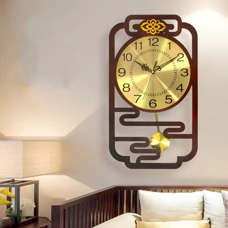 Sweep Movement Wall Clock Wood - Interior Design Vintage Modern recension och pris