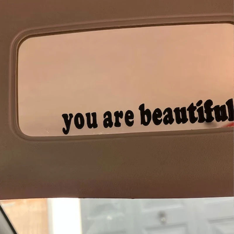 The Text Car Stickers You Are  - Interior Design Quotes recension och pris