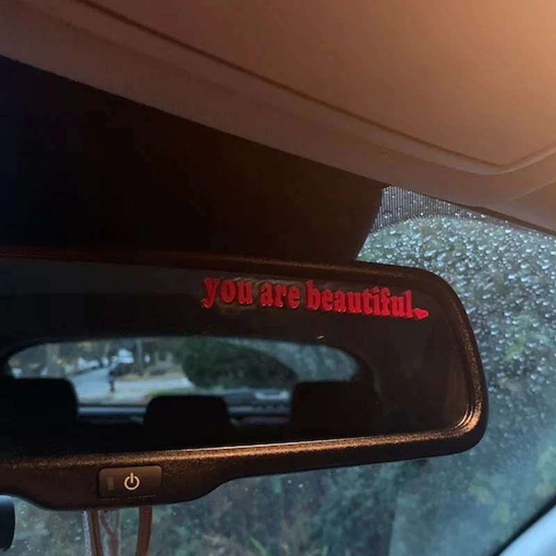 The Text Car Stickers You Are  - Interior Design Quotes recension och pris