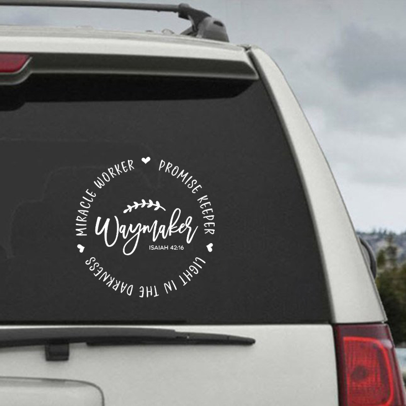 Waymaker Christian Quote Vinyl - Interior Design Quotes recension och pris