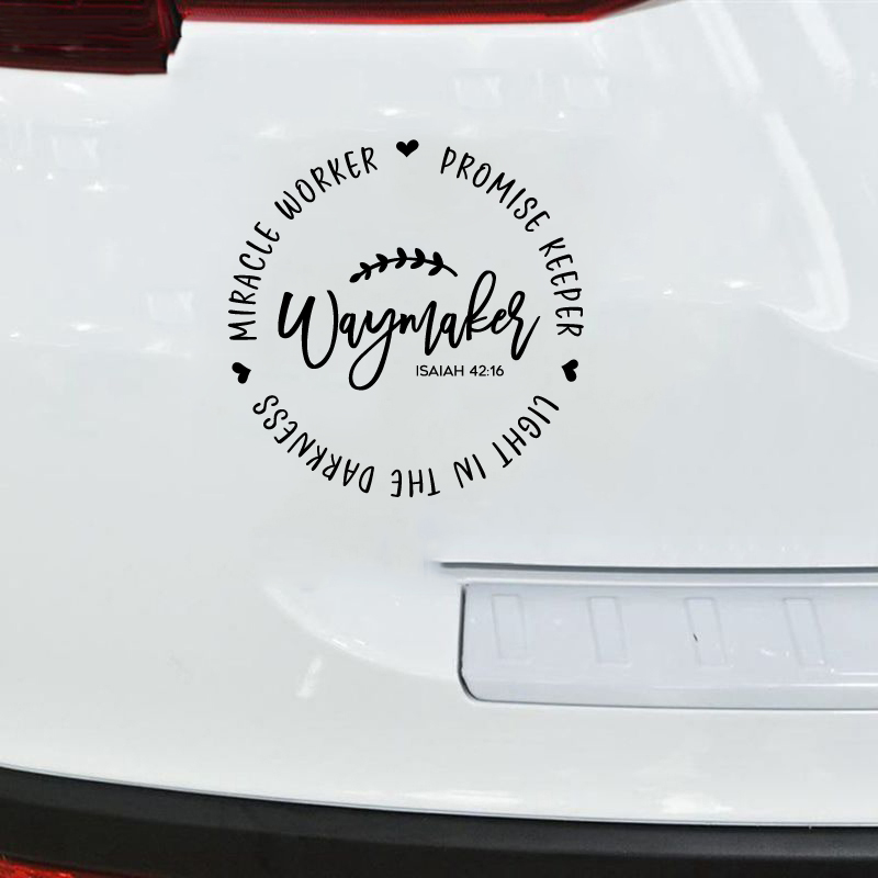 Waymaker Christian Quote Vinyl - Interior Design Quotes recension och pris