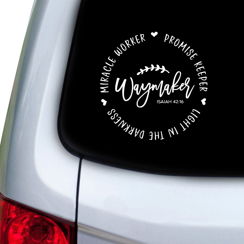 Waymaker Christian Quote Vinyl - Interior Design Quotes recension och pris