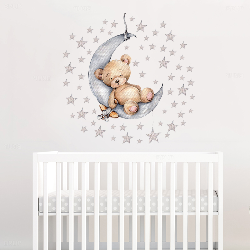 Cartoon Teddy Bear Sleeping on - Interior Design Quotes recension och pris