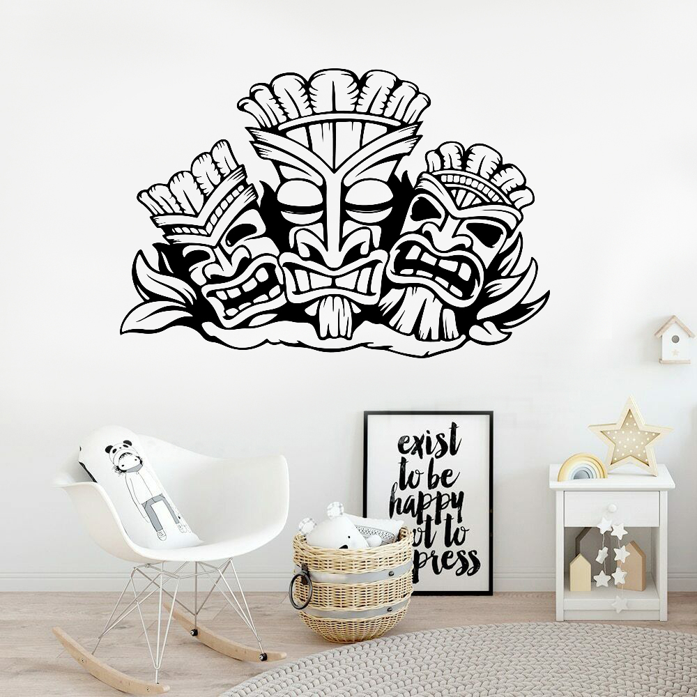 Hawaiian Totem Wall Sticker Al - Interior Design Quotes recension och pris