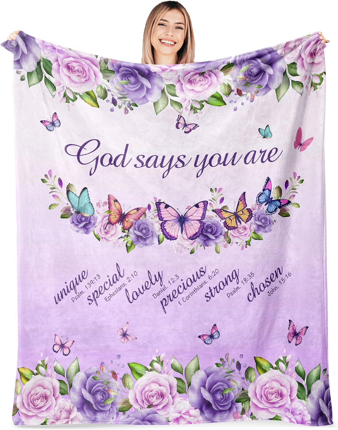 Purple Roses Butterflies Faith - Interior Design Quotes recension och pris