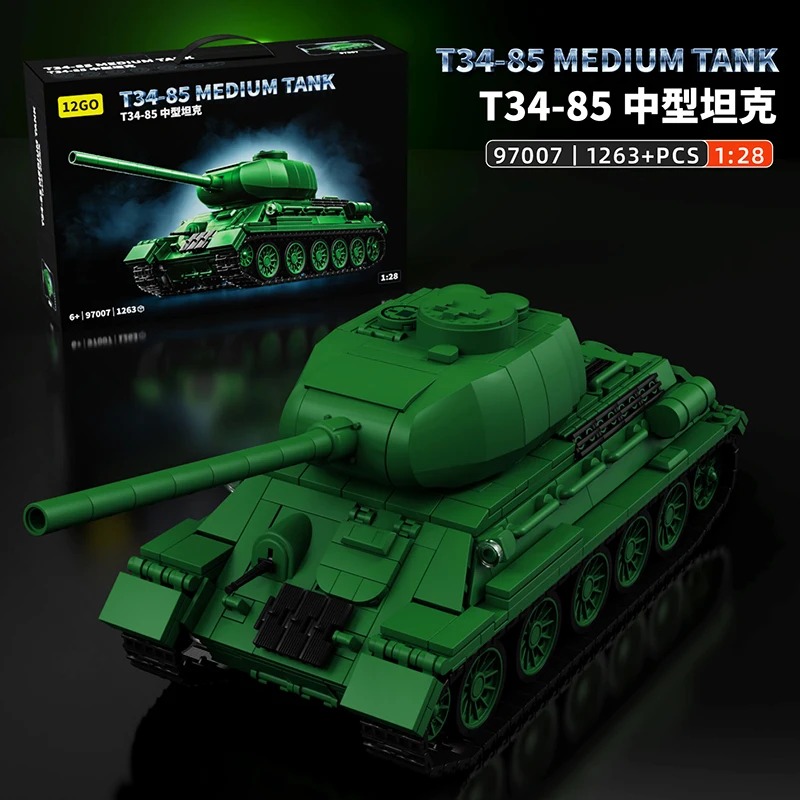 T34-85 Tank Model Kit - 1263PC - Interior Design And Build recension och pris