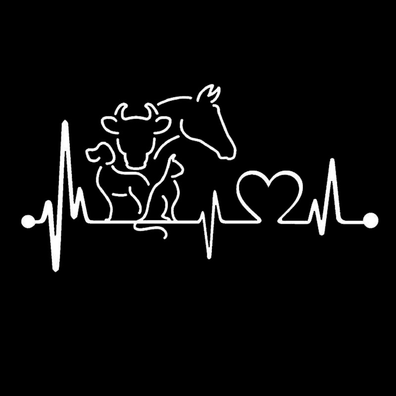 Dog Cat Horse Cow Heartbeat Li - Interior Design Quotes recension och pris