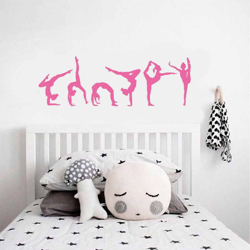 Set of 6 Gymnast Gymnastics Wa - Interior Design Layout recension och pris