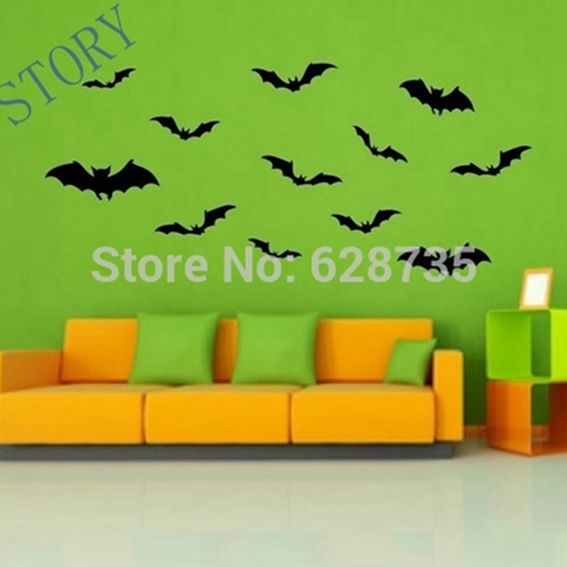 12pcs Bats Vinyl Wall Sticker  - Interior Design Magazine recension och pris