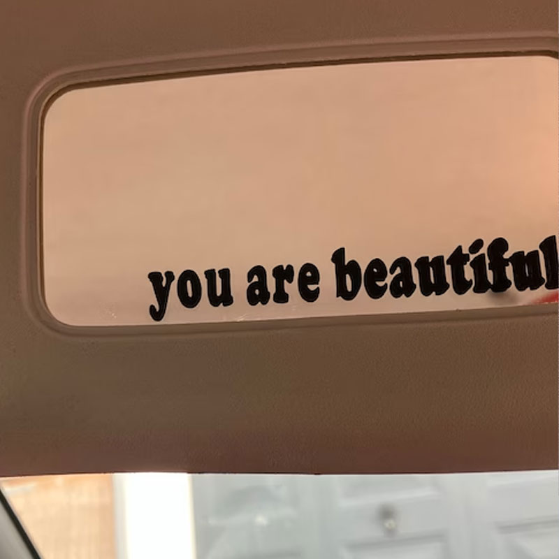 The Text Car Stickers You Are  - Interior Design Quotes recension och pris