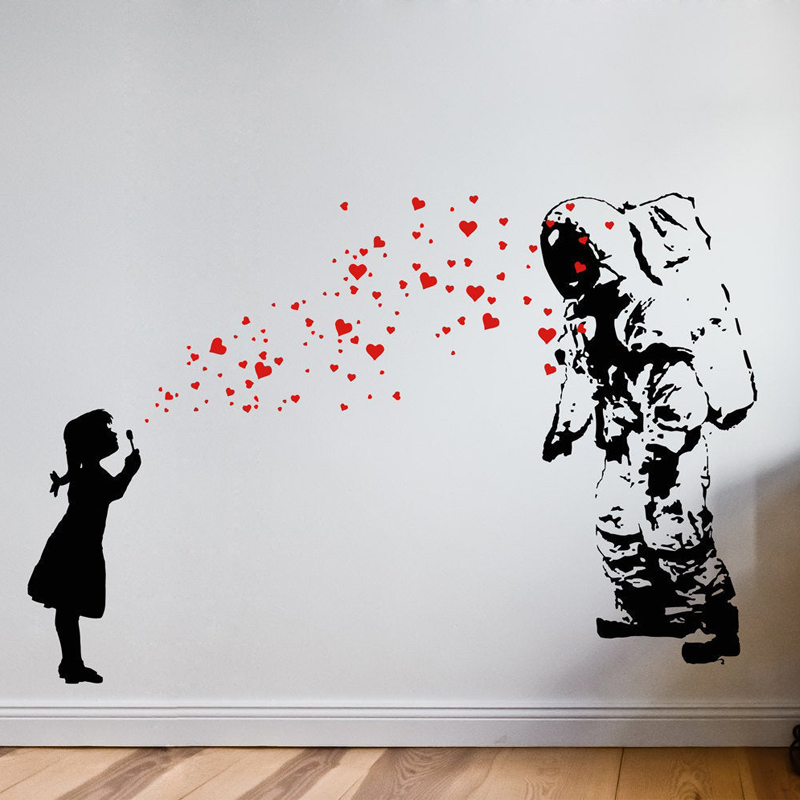 Wall Decal ASTRONAUT & HEART B - Interior Design Layout recension och pris