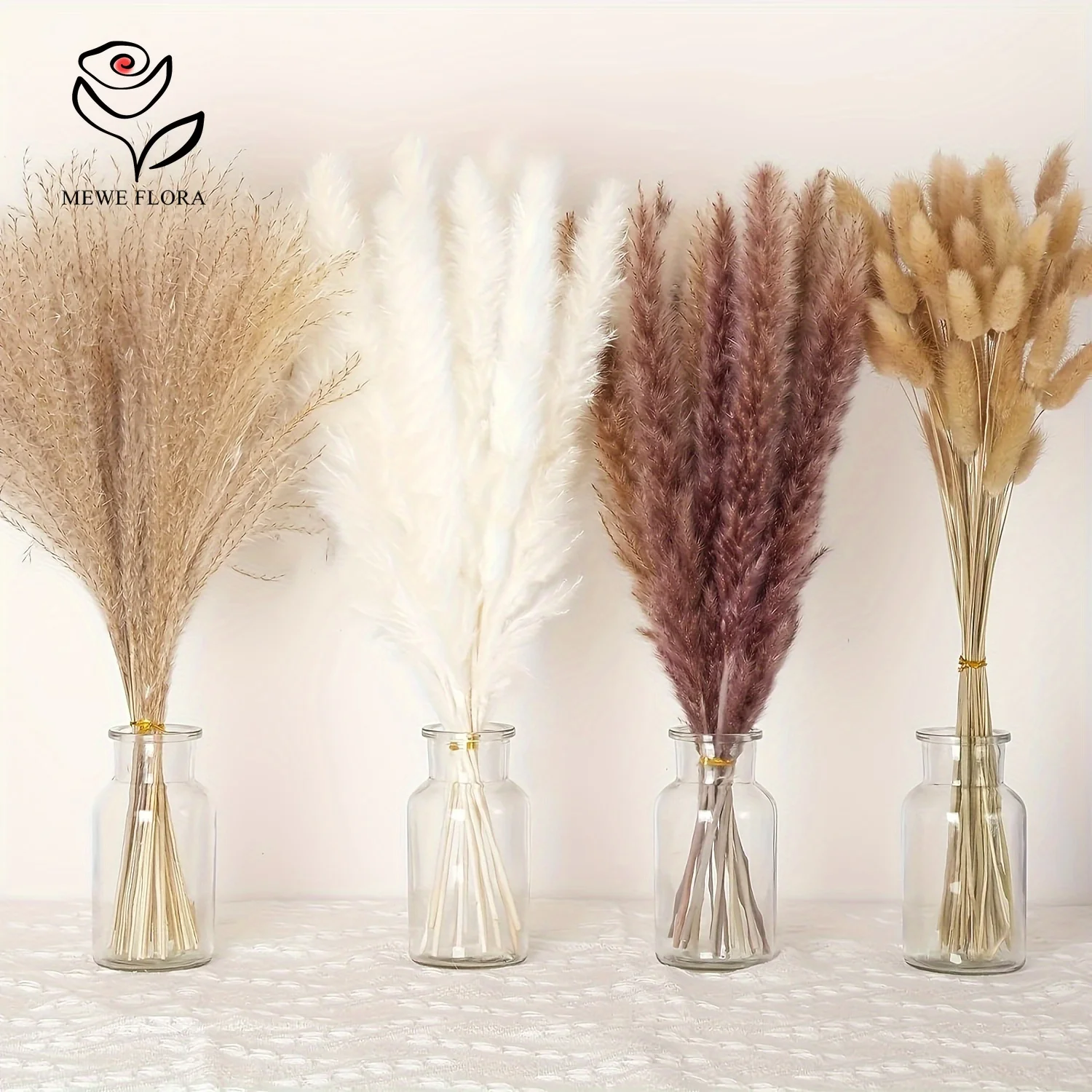 200Pcs Dried Pampas Bunny Tail - Dried Pampas Bundle recension och pris
