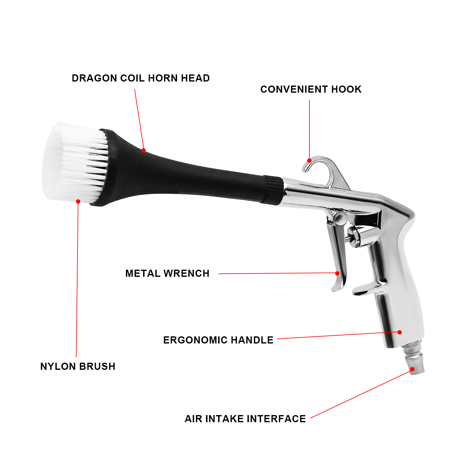 1pc Aluminum Alloy Car Detaili - Interior Design Tools recension och pris
