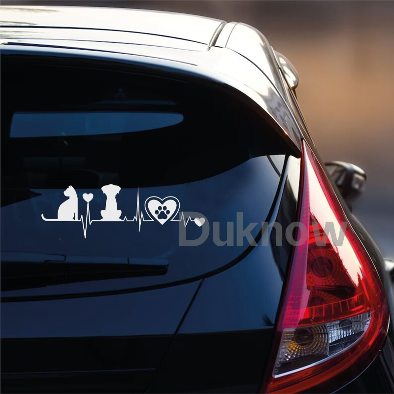 Dog and Cat Silhouette Heartbe - Interior Design Magazine recension och pris