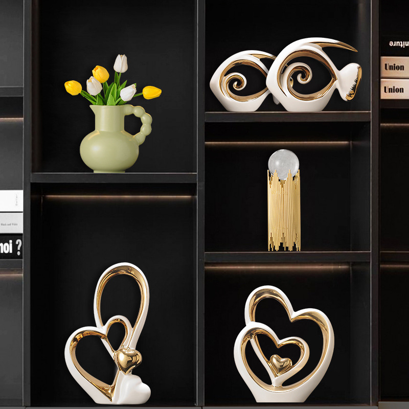 Golden Hollow Ceramic Handicra - Interior Design Home Decor recension och pris