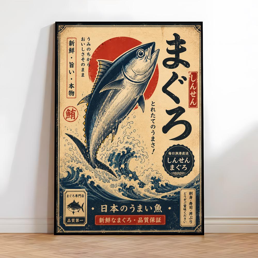 Vintage Japanese Fish Sushi La - Interior Design Japan recension och pris